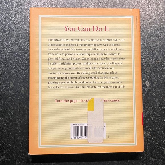 "Easier Than You Think: ..." by Richard Carlson, PhD. - Picture 2 of 5